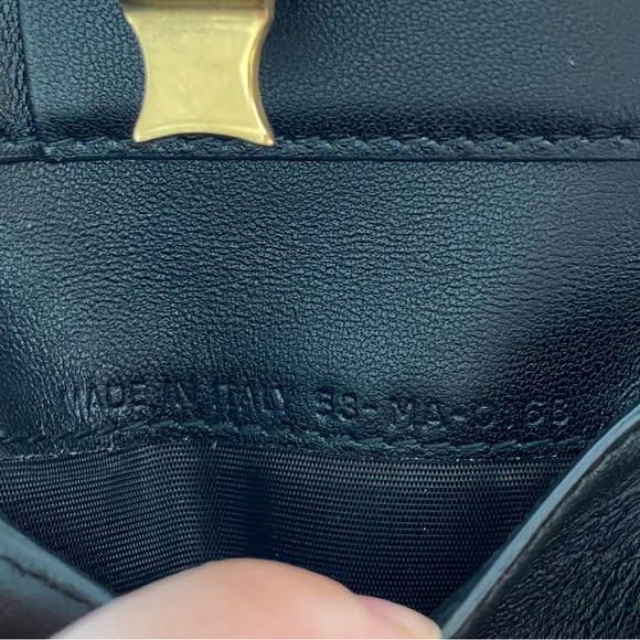 NEW Dior Black Cannage Dior Addict Trifold Wallet - Lambskin Leather Genuine - Picture 5 of 8